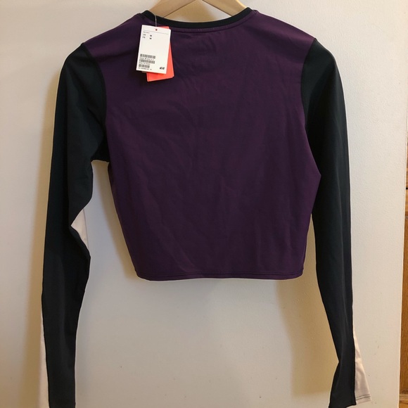 Long sleeve cropped exercise shirt - Picture 3 of 5